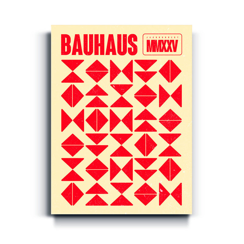 Bauhaus minimalist Elements red