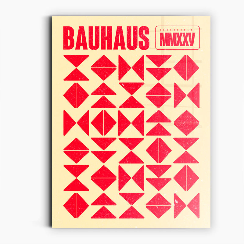 Bauhaus minimalist Elements red