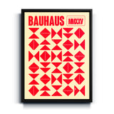 Bauhaus minimalist Elements red