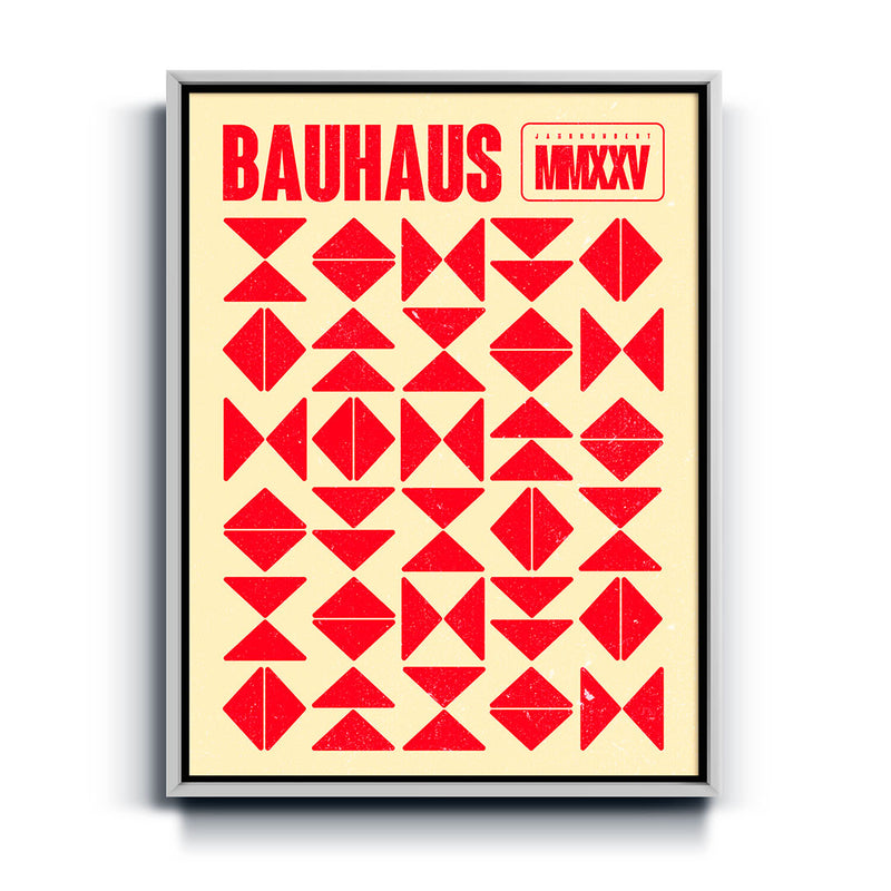 Bauhaus minimalist Elements red