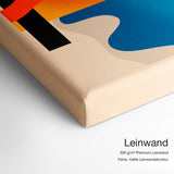 Bauhaus minimalist Beach – Qualitätsdetail Leinwand: 300 g/m² Premium-Leinwand, feine matte Leinwandstruktur