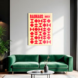 Bauhaus minimalist Elements red