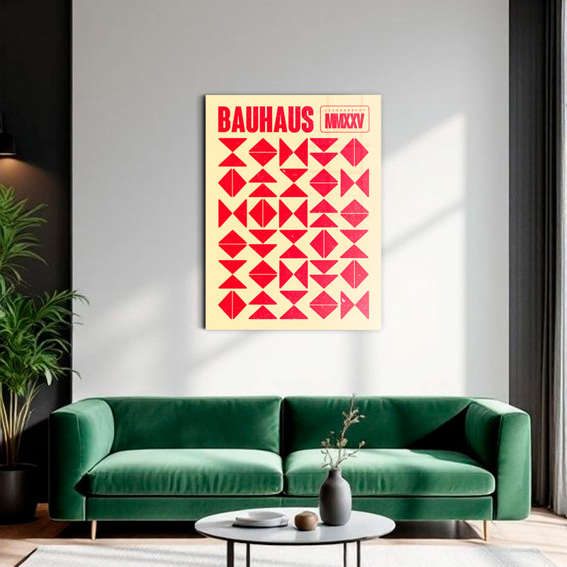 Bauhaus minimalist Elements red