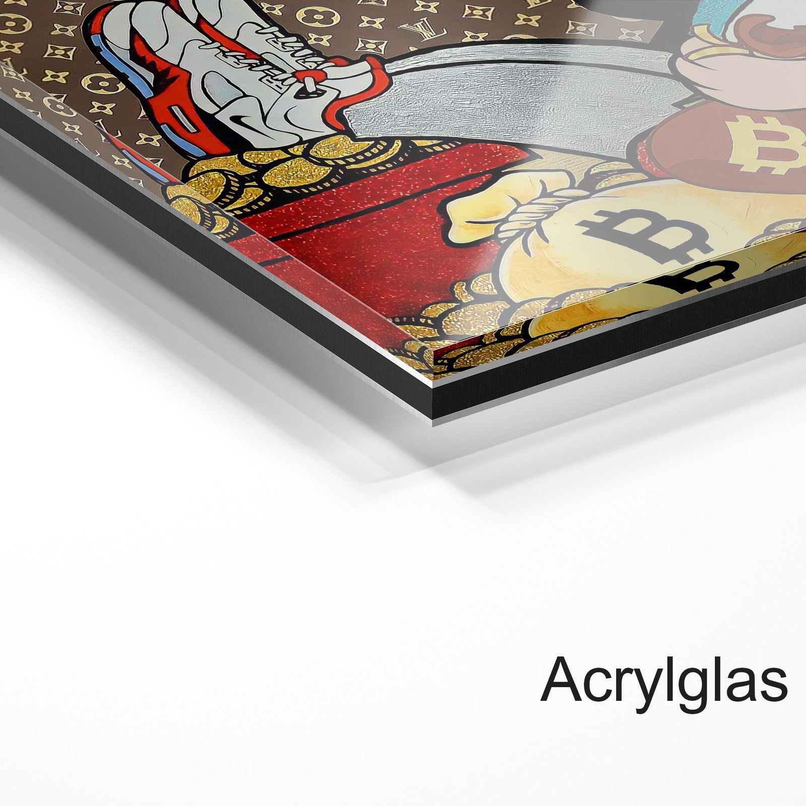 Bitcoin Man » Luxuriöses Crypto Art Wandbild online kaufen