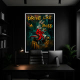 Bugs Boss Porsche Motiv – Bugs Boss Porsche Wandbild als Wanddeko