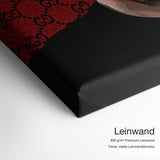 Capital Bra – Qualitätsdetail Leinwand: 300 g/m² Premium-Leinwand, feine matte Leinwandstruktur