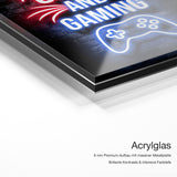 Cats and Gaming – Qualitätsdetail Acrylglas: 6 mm Premium-Aufbau mit massiver Metallplatte, brillante Kontraste und intensive Farbtiefe