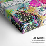 Champagne is the Answer – Qualitätsdetail Leinwand: 300 g/m² Premium-Leinwand, feine matte Leinwandstruktur