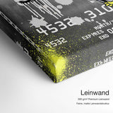 Coco Amex – Qualitätsdetail Leinwand: 300 g/m² Premium-Leinwand, feine matte Leinwandstruktur