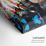 Color Monkey – Qualitätsdetail Leinwand: 300 g/m² Premium-Leinwand, feine matte Leinwandstruktur