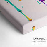Colorful Gaming Controller No.2 – Qualitätsdetail Leinwand: 300 g/m² Premium-Leinwand, feine matte Leinwandstruktur