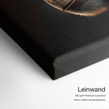 Cool Ape – Leinwand Qualitätsdetail mit 300 g/m² Premium-Leinwand und feiner, matter Leinwandstruktur
