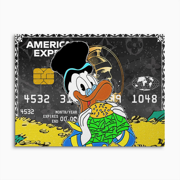 Scrooge Duck im Geldspeicher Wandbild