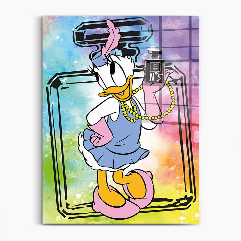 Daisy Duck mit Coco Chanel Parfüm 
