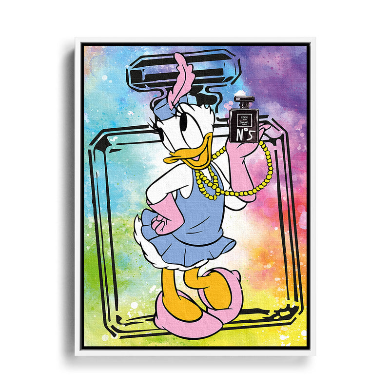Daisy Duck mit Coco Chanel Parfüm 