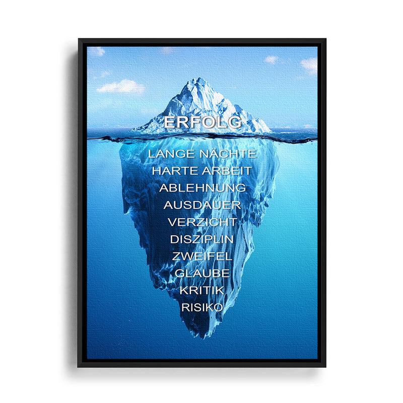 Eisberg des Erfolgs Wandbild