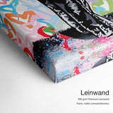 Find your true Love – Leinwand Qualitätsdetail mit 300 g/m² Premium-Leinwand und feiner, matter Leinwandstruktur