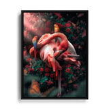 Wandbild von einem Rosa Flamingo in der Wildnis