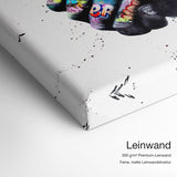 Graffiti Hands – Leinwand Qualitätsdetail mit 300 g/m² Premium-Leinwand und feiner, matter Leinwandstruktur