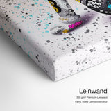 Graffiti Kaws – Leinwand Qualitätsdetail mit 300 g/m² Premium-Leinwand und feiner, matter Leinwandstruktur