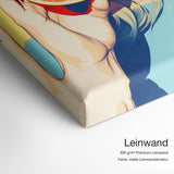 Grapefruits – Leinwand Qualitätsdetail mit 300 g/m² Premium-Leinwand und feiner, matter Leinwandstruktur
