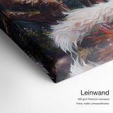 Inari – Leinwand Qualitätsdetail mit 300 g/m² Premium-Leinwand und feiner, matter Leinwandstruktur