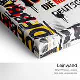 Jamal Musiala – DFB – Leinwand Qualitätsdetail mit 300 g/m² Premium-Leinwand und feiner, matter Leinwandstruktur