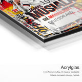 Jamal Musiala – DFB – Acrylglas Qualitätsdetail mit 6 mm Premium-Aufbau, massiver Metallplatte und intensiver Farbtiefe