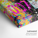 James Bond – Leinwand Qualitätsdetail mit 300 g/m² Premium-Leinwand und feiner, matter Leinwandstruktur