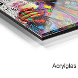 Joker im Pop-Art-Stil „Why so serious“ – Joker Why So Serious modernes Wandbild