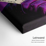Joker vs. Batman – Leinwand Qualitätsdetail mit 300 g/m² Premium-Leinwand und feiner, matter Leinwandstruktur