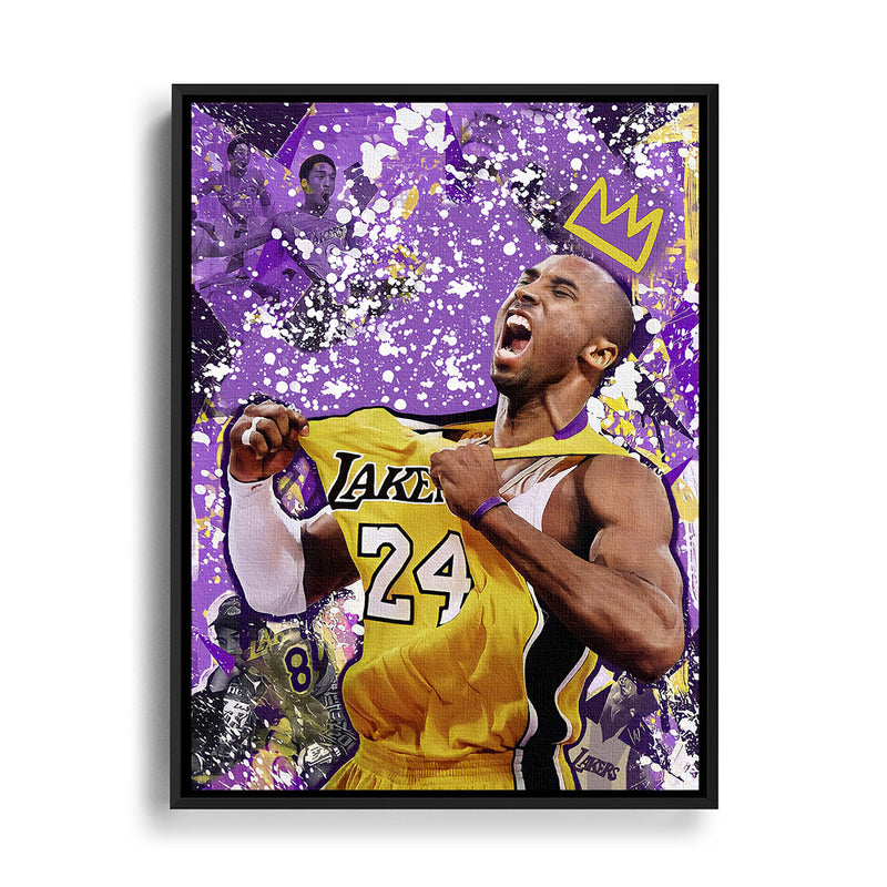Leinwand von Kobe Bryant bei den Lakers