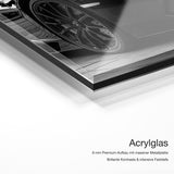 Lamborghini Aventador – Acrylglas Qualitätsdetail mit 6 mm Premium-Aufbau, massiver Metallplatte und intensiver Farbtiefe