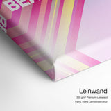 Life is Beautiful 2 – Leinwand Qualitätsdetail mit 300 g/m² Premium-Leinwand und feiner, matter Leinwandstruktur