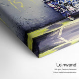 Life is Short – Leinwand Qualitätsdetail mit 300 g/m² Premium-Leinwand und feiner, matter Leinwandstruktur