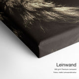 Lion and Butterfly – Leinwand Qualitätsdetail mit 300 g/m² Premium-Leinwand und feiner, matter Leinwandstruktur