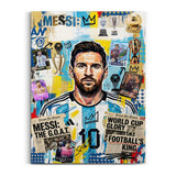 Lionel Messi Fußball-Legende – Lionel Messi The Legacy Wandbild auf Leinwand