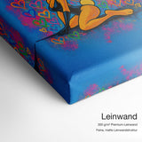 Lola Love – Leinwand Qualitätsdetail mit 300 g/m² Premium-Leinwand und feiner, matter Leinwandstruktur