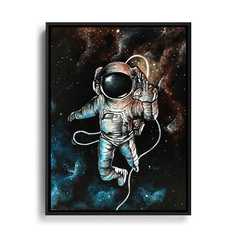 Wandbild Weltraum mit Astronaut