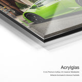 Louis V Lambo – Acrylglas Qualitätsdetail mit 6 mm Premium-Aufbau, massiver Metallplatte und intensiver Farbtiefe