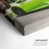 Louis V Lambo – Leinwand Qualitätsdetail mit 300 g/m² Premium-Leinwand und feiner, matter Leinwandstruktur