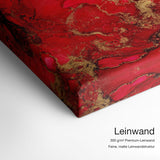 Love – Leinwand Qualitätsdetail mit 300 g/m² Premium-Leinwand und feiner, matter Leinwandstruktur