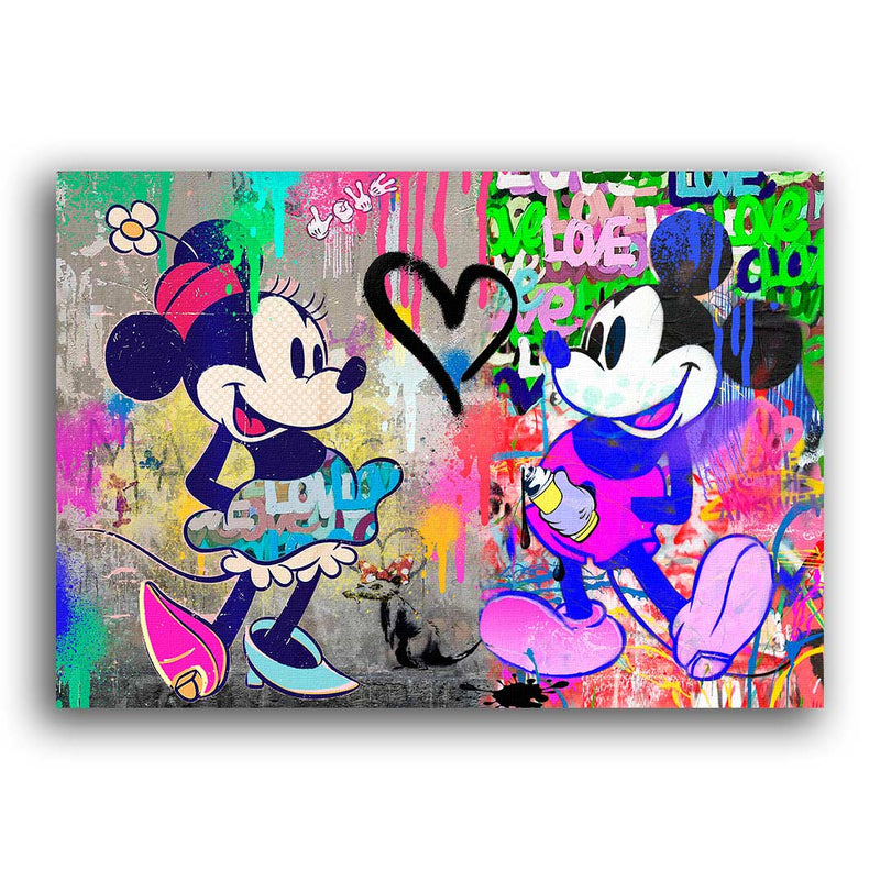 Minnie und Micky Mouse in liebe 