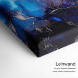 Mitternacht – Leinwand Qualitätsdetail mit 300 g/m² Premium-Leinwand und feiner, matter Leinwandstruktur