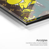 Mr. Burns – Acrylglas Qualitätsdetail mit 6 mm Premium-Aufbau, massiver Metallplatte und intensiver Farbtiefe