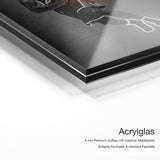 Neon Basketball Kobe Bryant – Acrylglas Qualitätsdetail mit 6 mm Premium-Aufbau, massiver Metallplatte und intensiver Farbtiefe