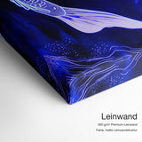 Neon Kois – Leinwand Qualitätsdetail mit 300 g/m² Premium-Leinwand und feiner, matter Leinwandstruktur