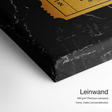 ONE LIFE Ticket – Leinwand-Qualitätsdetail mit 300 g/m² Premium-Leinwand und feiner matter Leinwandstruktur