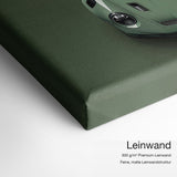 Porsche 930 Turbo – Leinwand-Qualitätsdetail mit 300 g/m² Premium-Leinwand und feiner matter Leinwandstruktur
