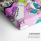 Peanuts – Leinwand-Qualitätsdetail mit 300 g/m² Premium-Leinwand und feiner matter Leinwandstruktur